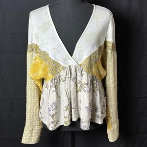 Free People - Long-sleeve Blouse - Deep-V